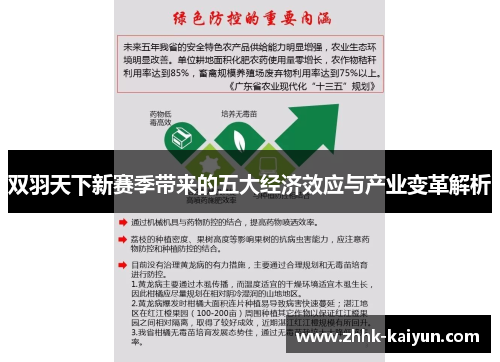 双羽天下新赛季带来的五大经济效应与产业变革解析