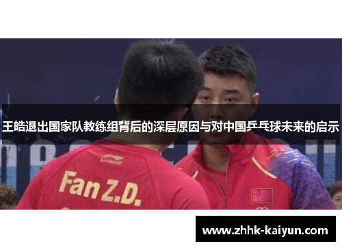 王皓退出国家队教练组背后的深层原因与对中国乒乓球未来的启示